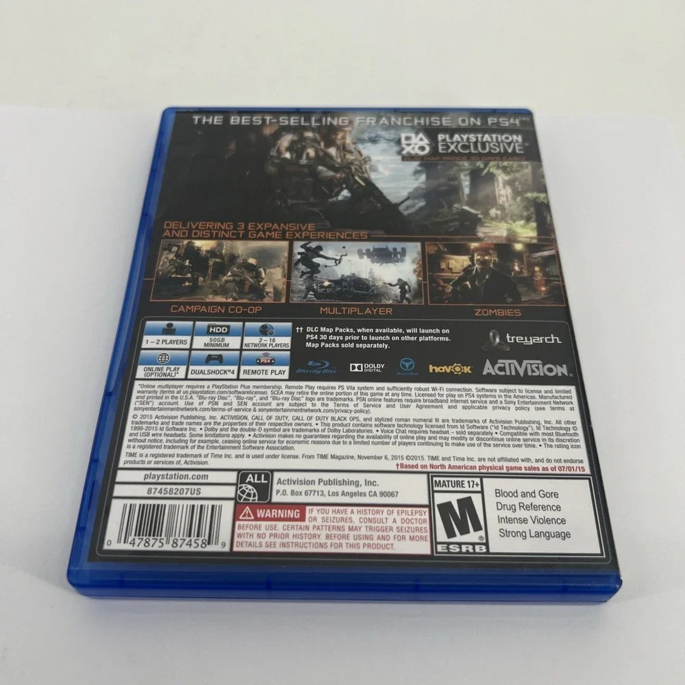 Call Of Duty: Black Ops 3 - Sony PlayStation 4 PS4 Tested